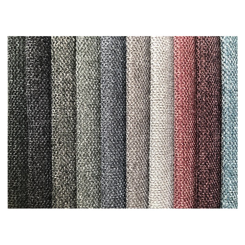 Okeo Tex Factory Wholesale Multi-colors Poly Lining Linen-like Sofa Fabric With Structure Of Plain Twill