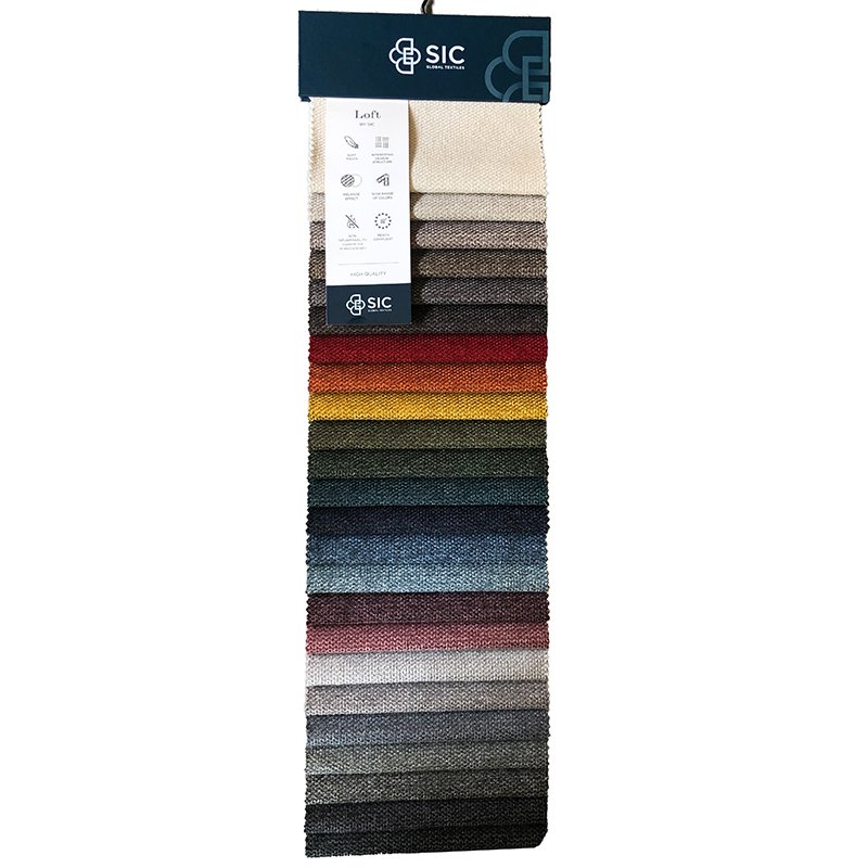 Okeo Tex Factory Wholesale Multi-colors Poly Lining Linen-like Sofa Fabric With Structure Of Plain Twill