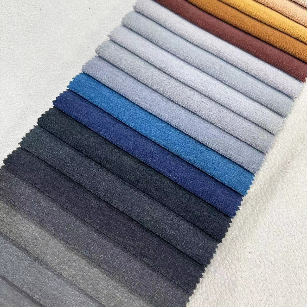 23008- polyester home textile sofa fabric for plain Comfortable Warm Upholstery Pillow linen curtain fabrics For Home