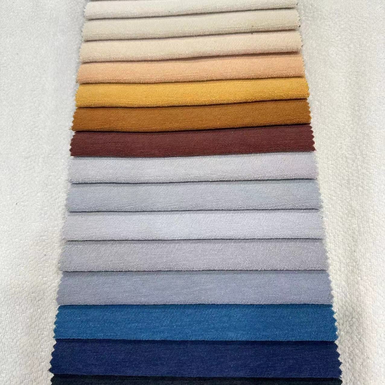 23008- polyester home textile sofa fabric for plain Comfortable Warm Upholstery Pillow linen curtain fabrics For Home