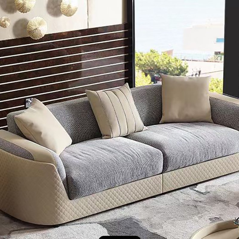 High Quality Customized Color European Design Sectional Fabric Couch Set Indoor Living Room Furniture Cotton Linen Sofa