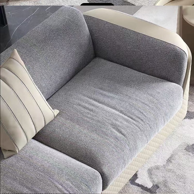 High Quality Customized Color European Design Sectional Fabric Couch Set Indoor Living Room Furniture Cotton Linen Sofa