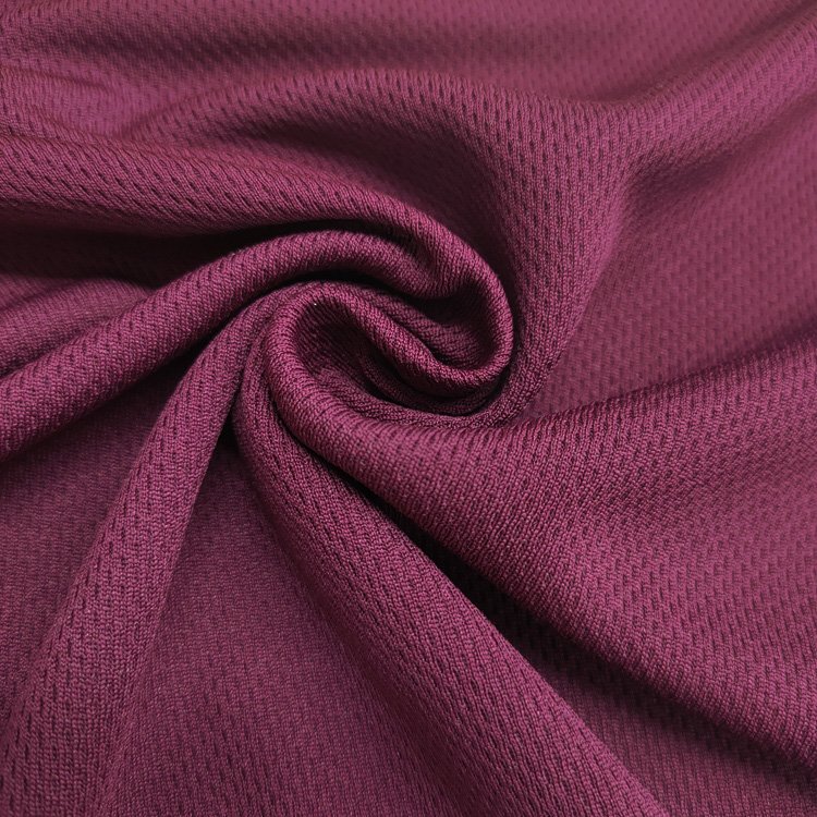Best Value Solid Birds Eye Sports Mesh Fabric 100% Polyester Active Wear Knit Fabric