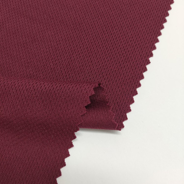 Best Value Solid Birds Eye Sports Mesh Fabric 100% Polyester Active Wear Knit Fabric
