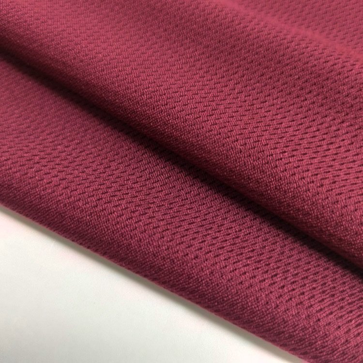 Best Value Solid Birds Eye Sports Mesh Fabric 100% Polyester Active Wear Knit Fabric