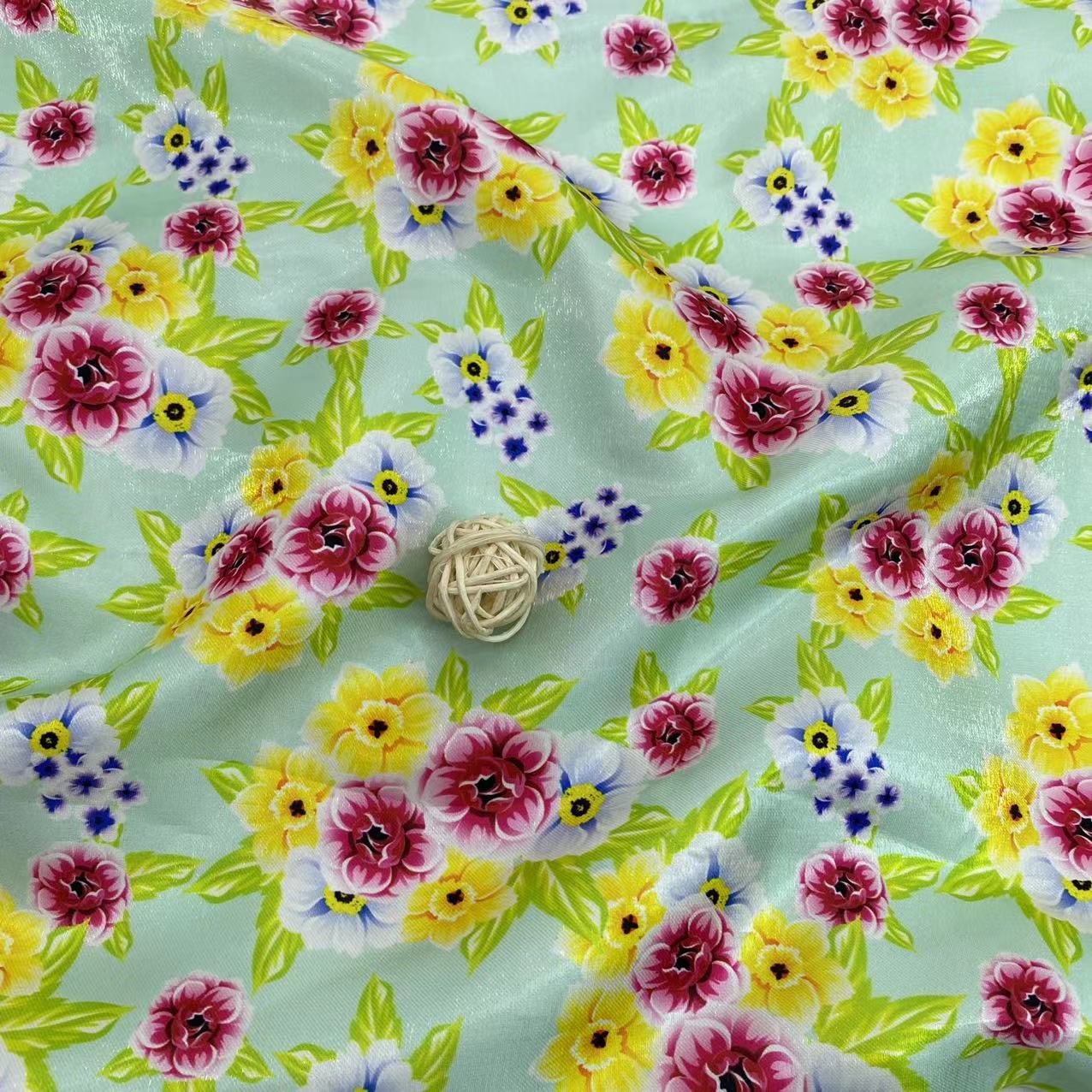 NEW ARRIVAL POLYESTER STOCK CUSTOMIZE DIFFERENT COLORS DIGITAL PRINTING SHINY CRYSTAL ORGANZA FABRIC FOR WOMEN DRESS