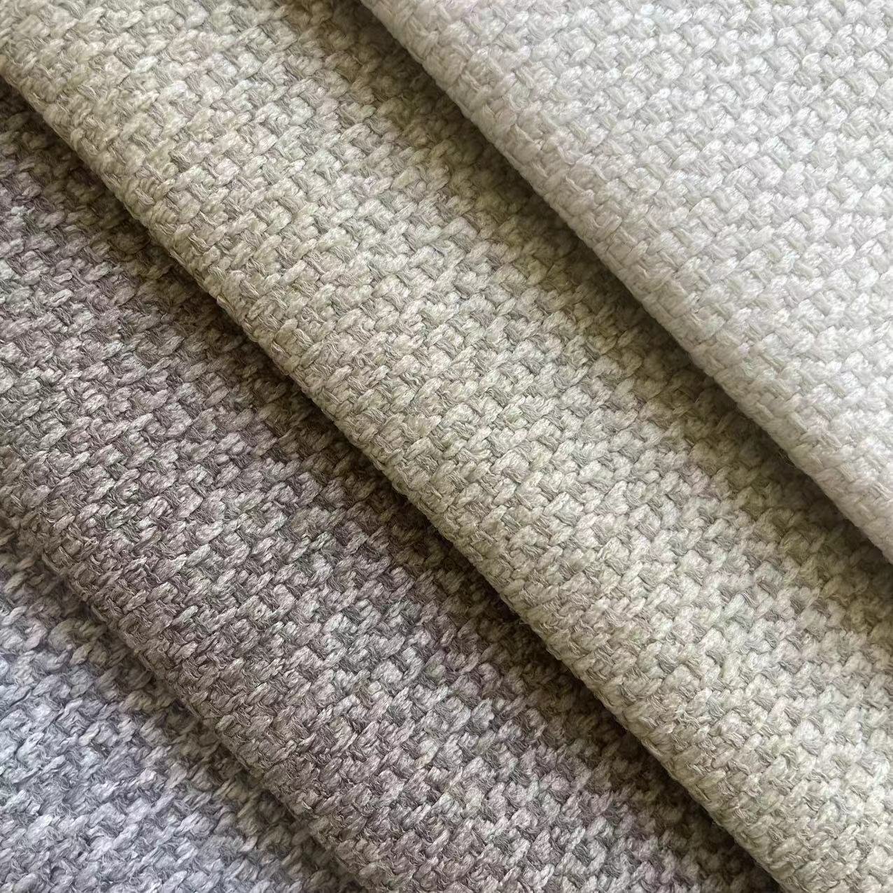 100% polyester cheap price faux linen look fabric for car, sofa upholstery