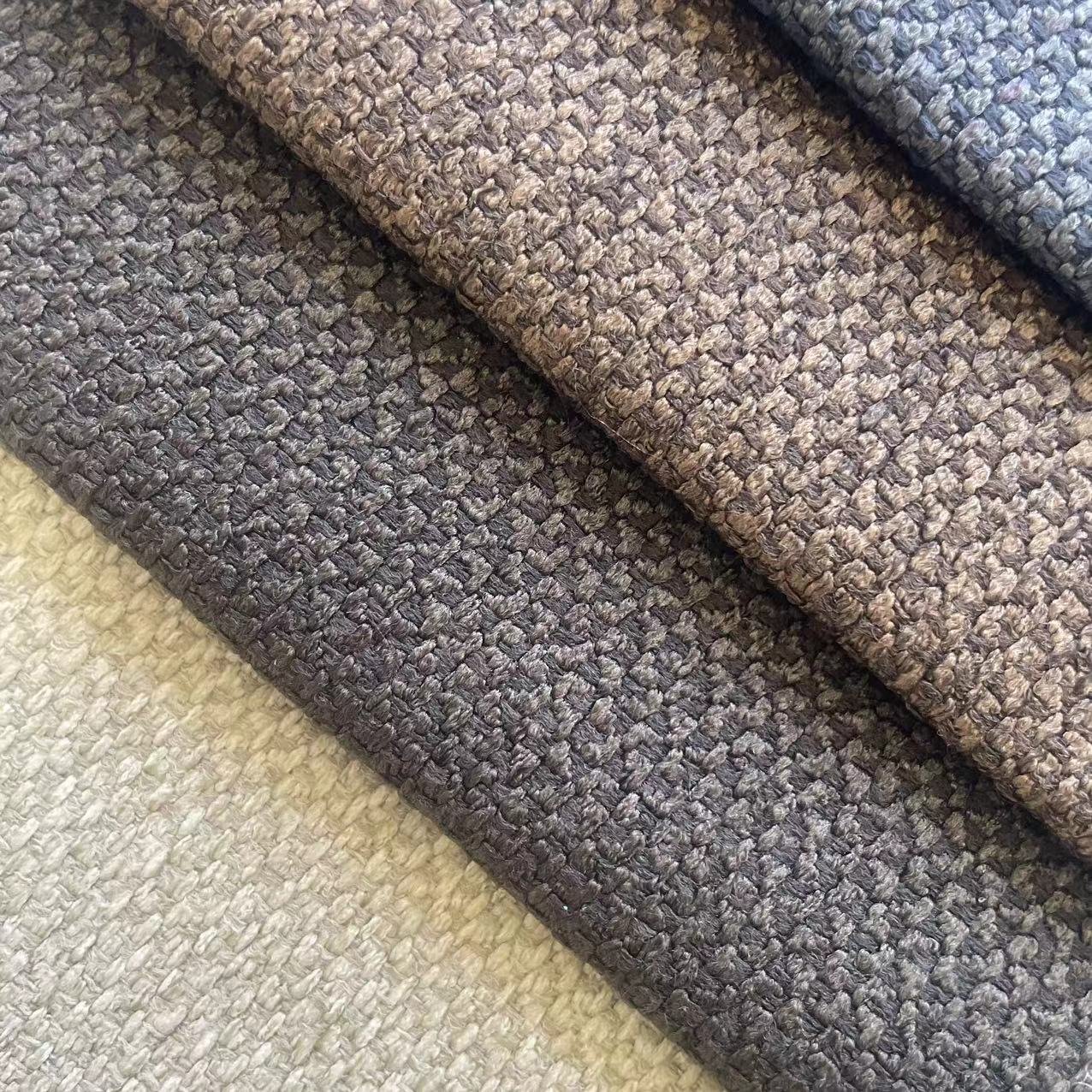 100% polyester cheap price faux linen look fabric for car, sofa upholstery
