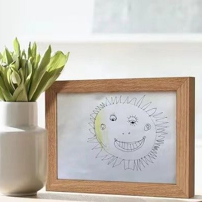 2024 Kid's Artwork Display Storage Frame for Drawings rotatable picture frame can be hung horizontally and vertically