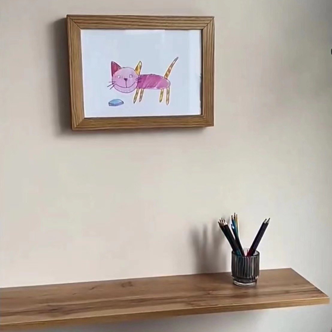 2024 Kid's Artwork Display Storage Frame for Drawings rotatable picture frame can be hung horizontally and vertically
