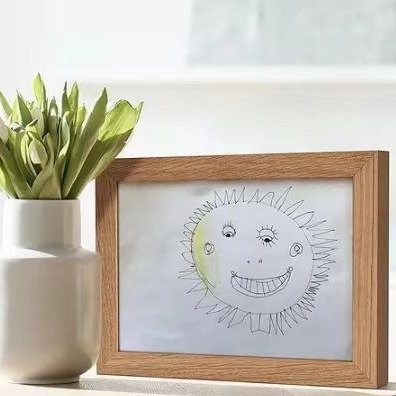 2024 Kid's Artwork Display Storage Frame for Drawings rotatable picture frame can be hung horizontally and vertically