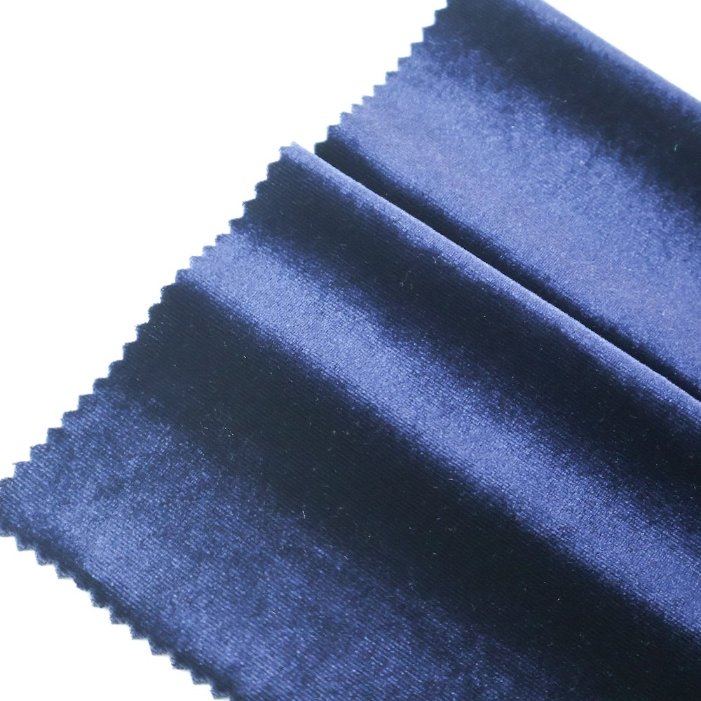 Hot sale customised wholesale stretch Korean velvet dyed fabric 100 polyester fabrics for garments