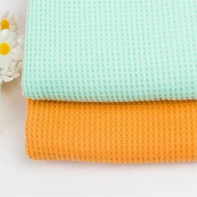 Product Imitation Cotton Waffle Knitted Home Textiles Fabric modal cotton fabric Spandex Fabric