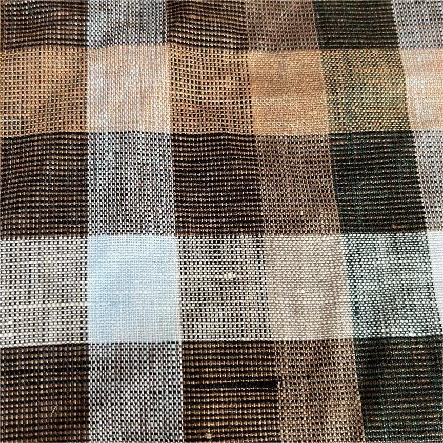 Worldwide Wholesale Custom High Quality Mediumweight Eco-friendly 100%Linen Yarn Dyed Garment Fabric