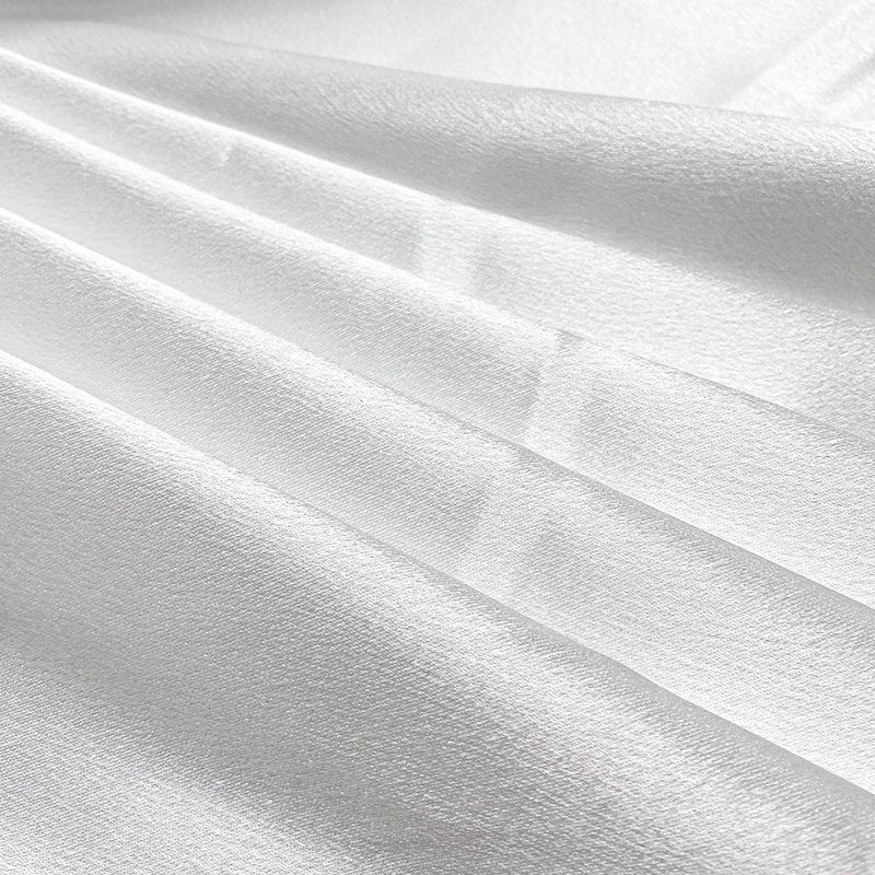 in-stock Hot Sell 100% Polyester Spandex Soft Smooth Stretch Mikado Satin Fabric for Fashion Apparel and Bridal Dress