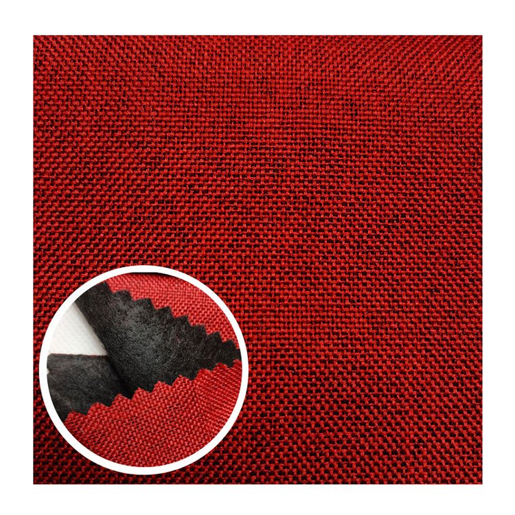 Free Sample Home Textiles 100Polyester Linen Like Fabric Upholstery Linen Look Sofa Fabric
