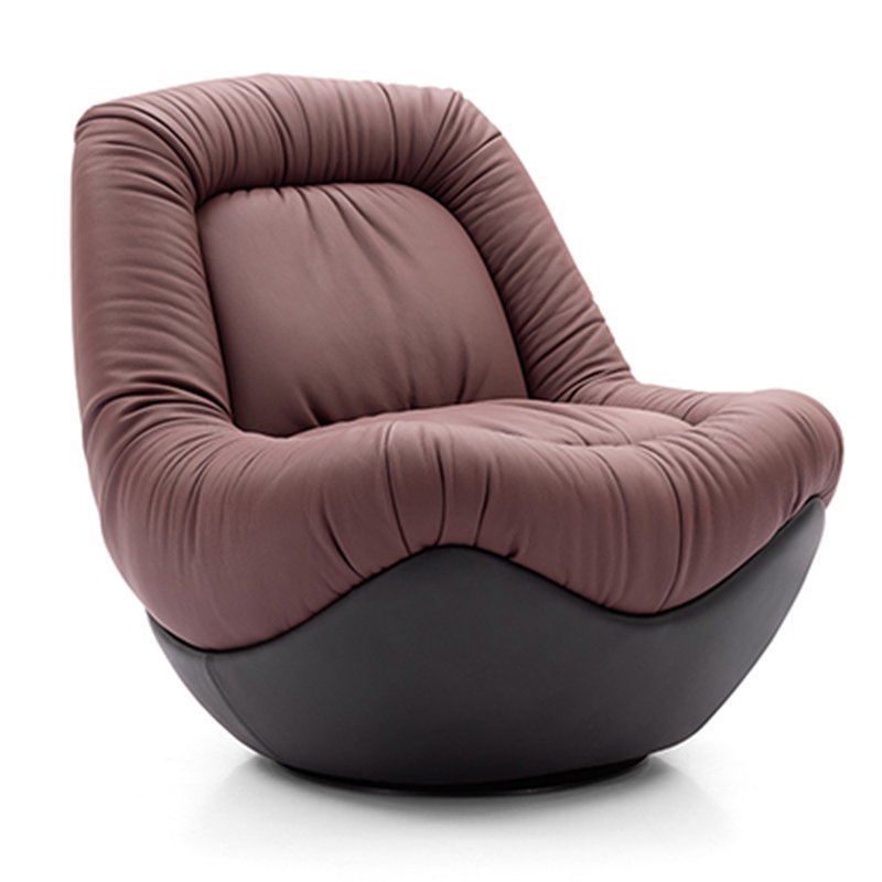 Modern Nordic Hotel Living Room Home Furniture Set Lounge Luxury Single Leather Leisure Chair