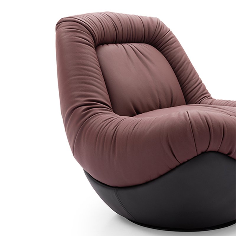 Modern Nordic Hotel Living Room Home Furniture Set Lounge Luxury Single Leather Leisure Chair