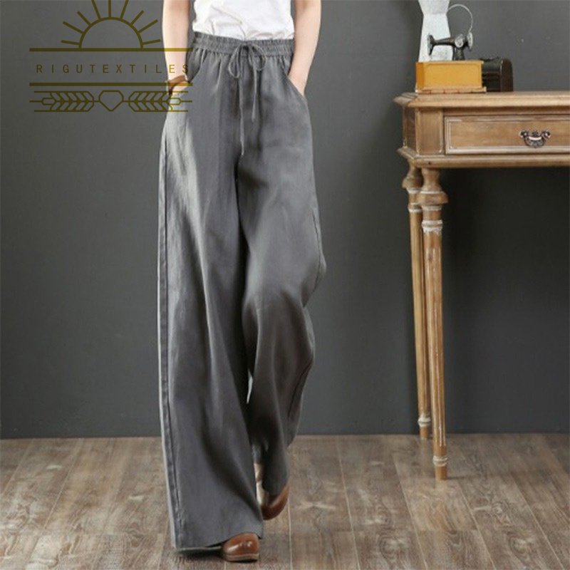 RIGU Textiles Hot Selling Linen Cotton Fabric For Woman Garment In Good Quality 100% Pure Linen Clothing Fabric