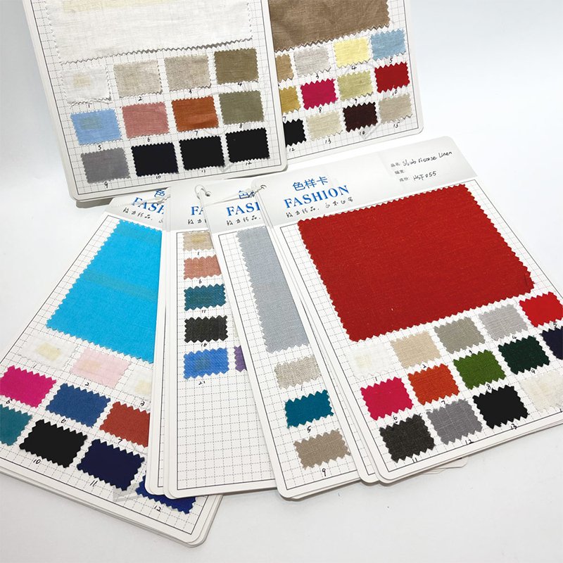 HSF Linen Fabric Suppliers Vintage 100% Polyester Linen French Linen Fabric Woven Plain Weaved For Sofa Upholstery