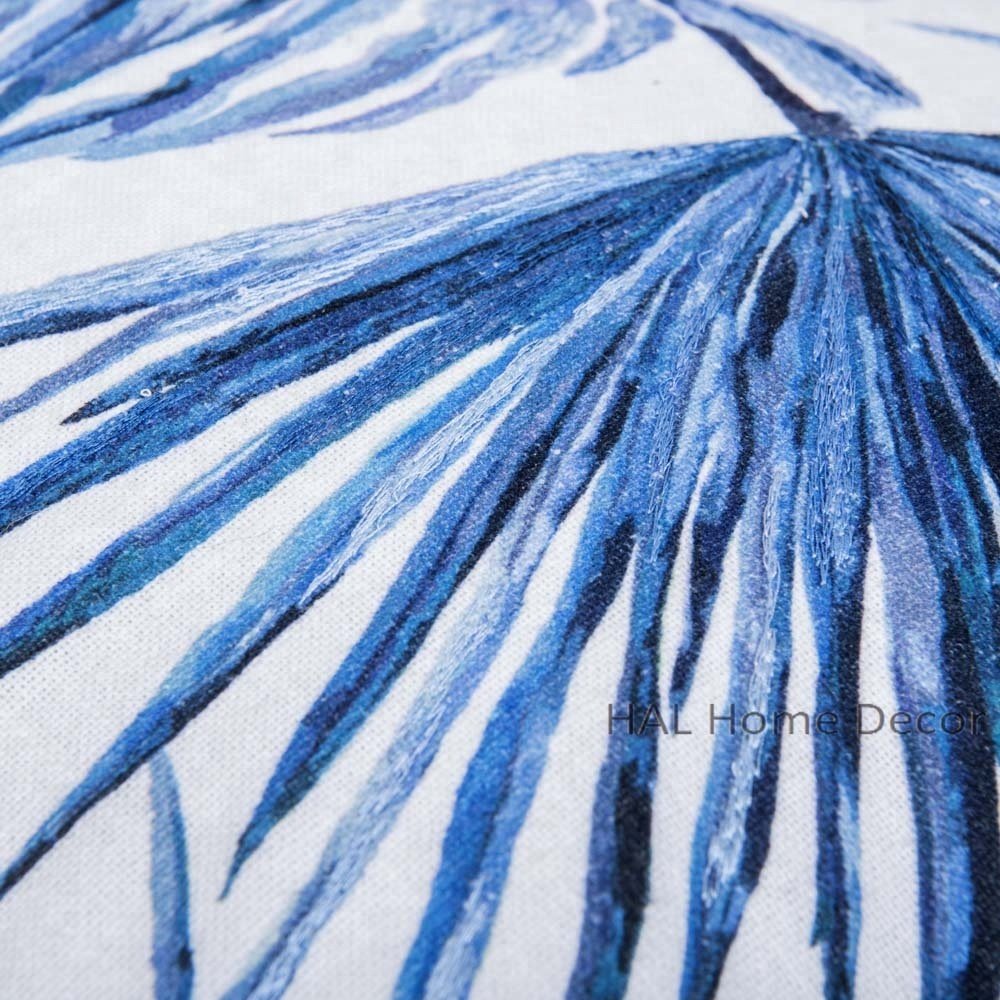 Latest 45x45 Shibori Printed Embroidered Cushion Cover Rich Indigo Cotton Pillow Decorative Plain Style Animal Home Hotel
