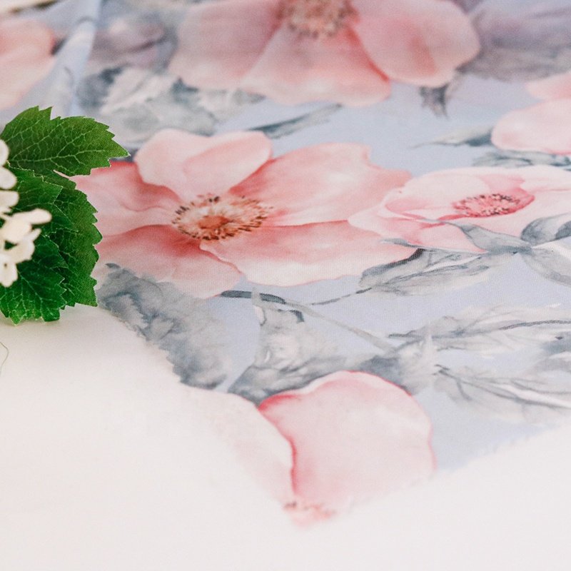 95 polyester 5 spandex custom digital print mesh fabric 4 way stretch tulle fabric for dance dress textile