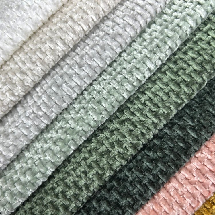 Home Textile designer chenille fabric chenille jacquard upholstery fabric chenille fabric by the yard