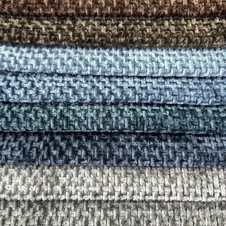 Home Textile designer chenille fabric chenille jacquard upholstery fabric chenille fabric by the yard