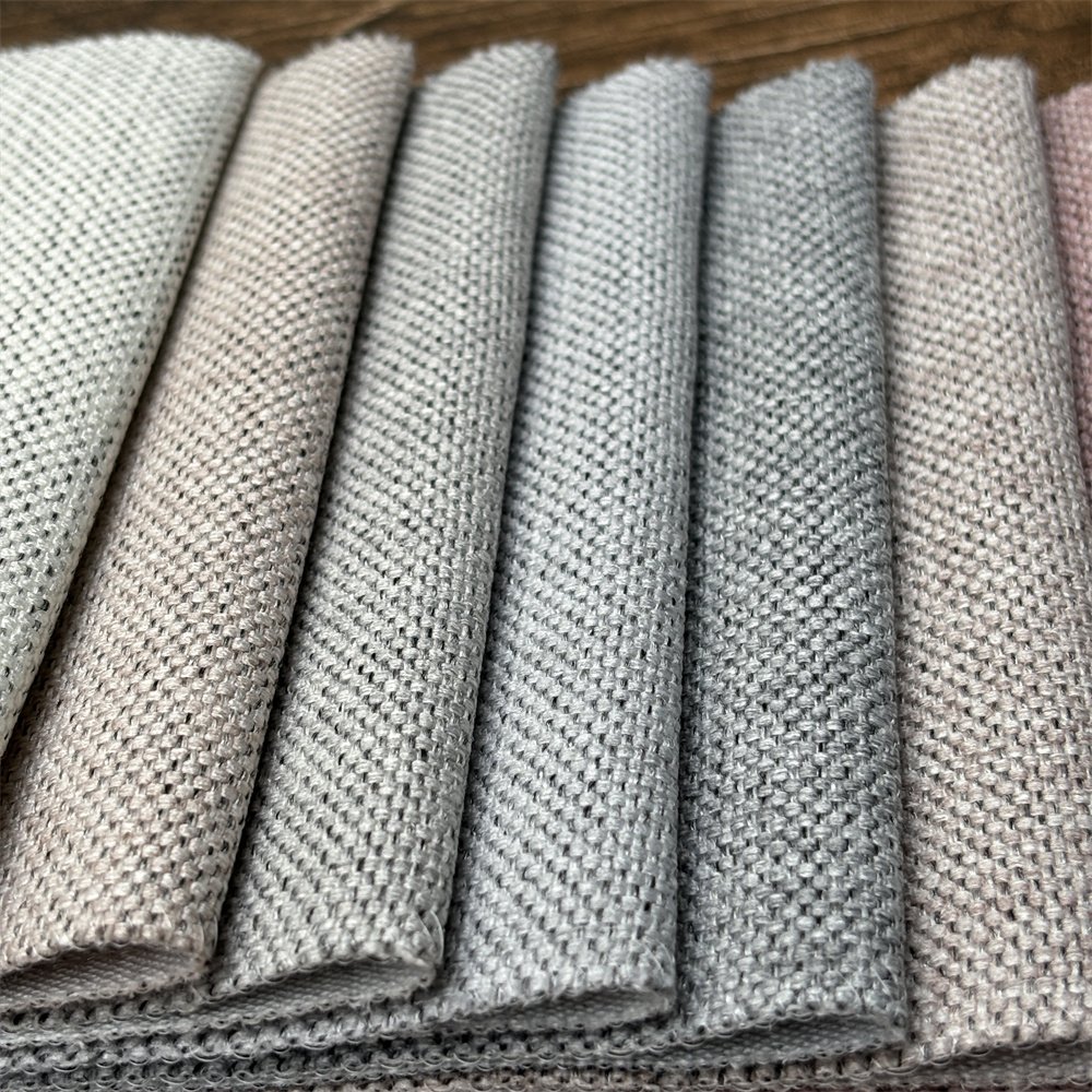 pure linen fabric 100% polyester fabric for cushion sofa Ottoman bedding Vega 026508