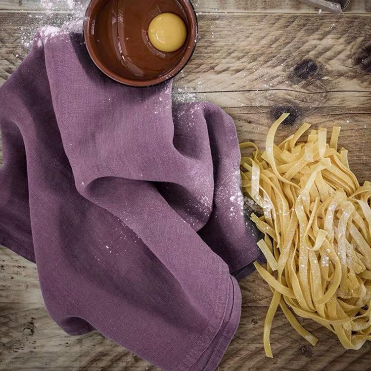 Custom 100% French Linen Table Napkin Stone Washed Linen Napkins