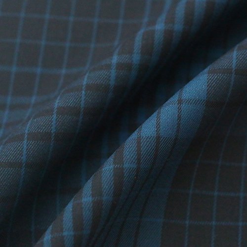 Eco Clothes Material Woven Bamboo Fiber Twill Yarn Dyed Checks Wrinkle Resistant Shirt Polyester Fabrics