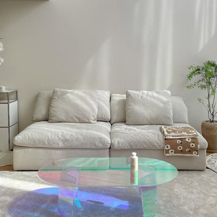Sectional 3 Seater Sofa Set New Modern Freely Combination Linen Fabric Dining Table Set Sofa Sets for Living Room Modern Divano