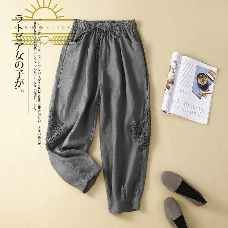 RIGU Textiles Stone Washed Linen Fabric Flax Linen Fabric Roll For skirt