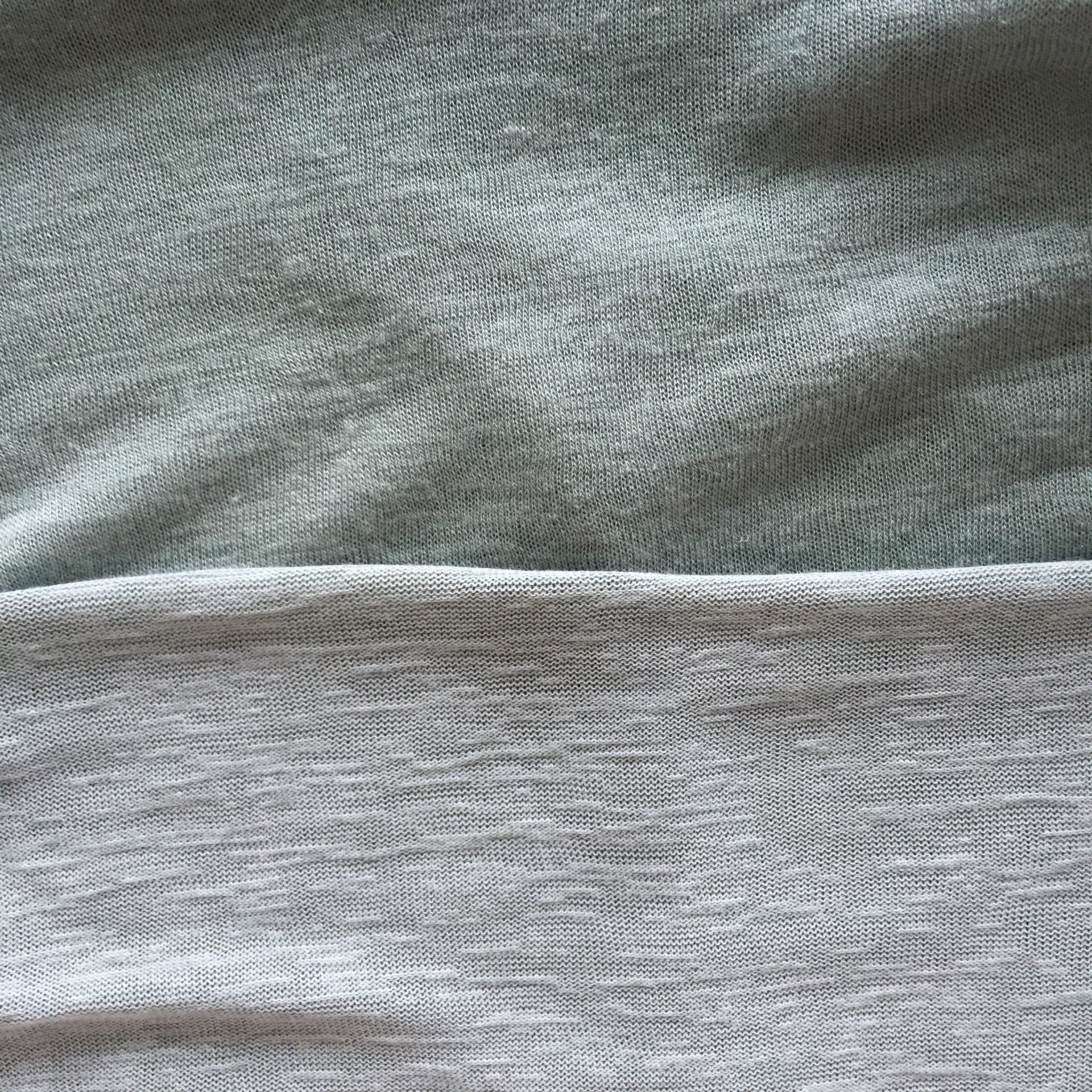 modal 55% recycled polyester 45% slub knitted fabric jersey