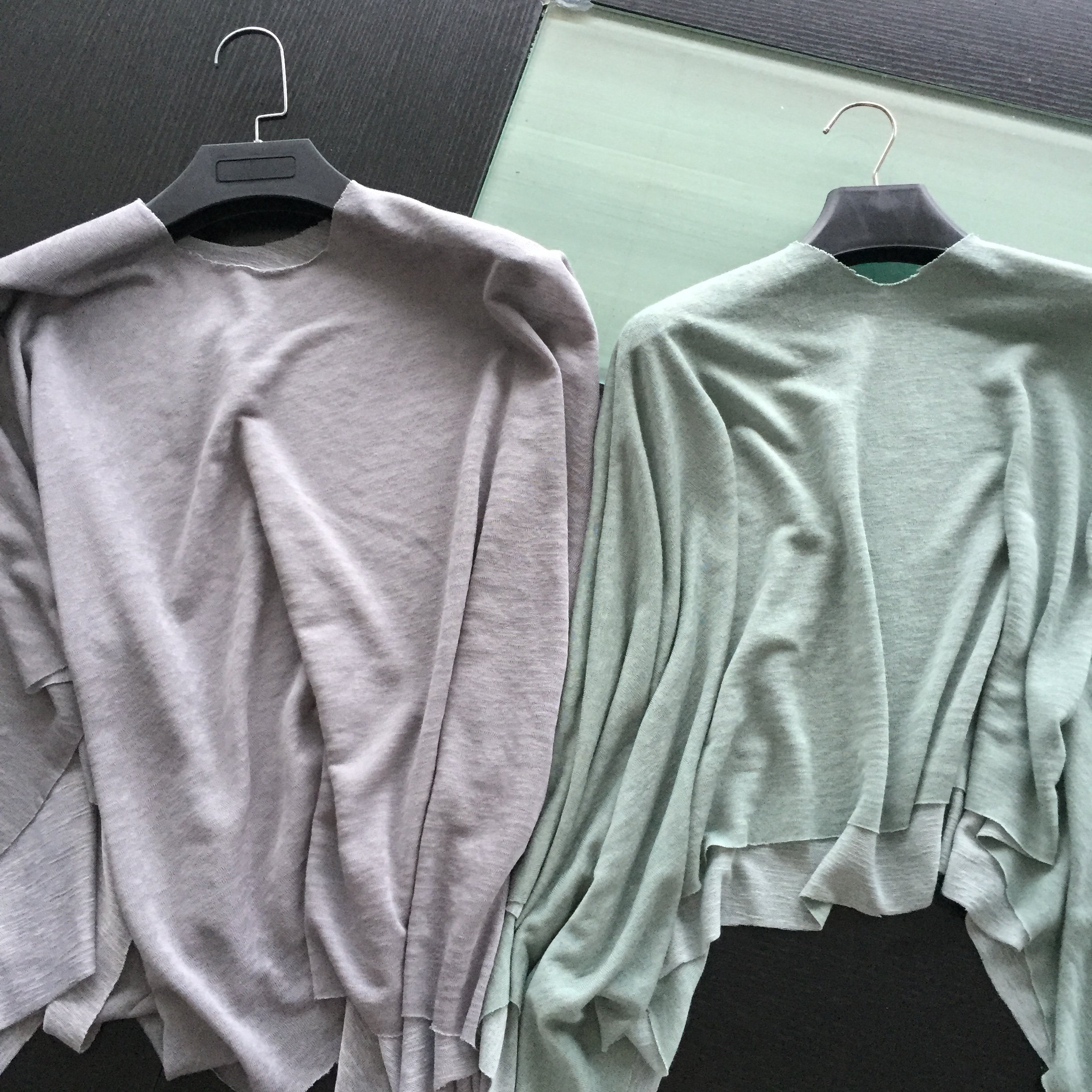 modal 55% recycled polyester 45% slub knitted fabric jersey