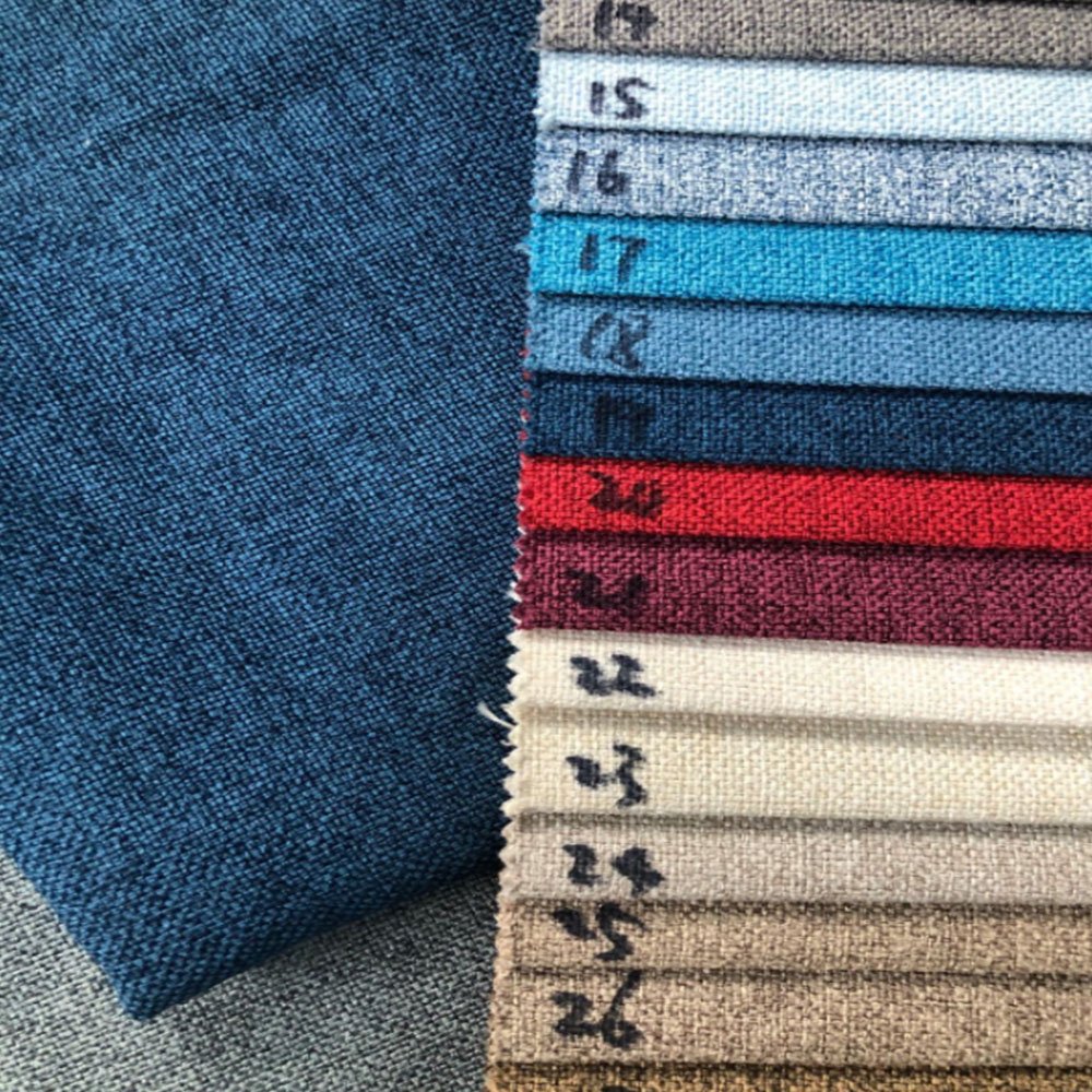 Wholesale home textile linen-like cloth sofa fabric linen type linen look furniture fabric for sofa and cushion