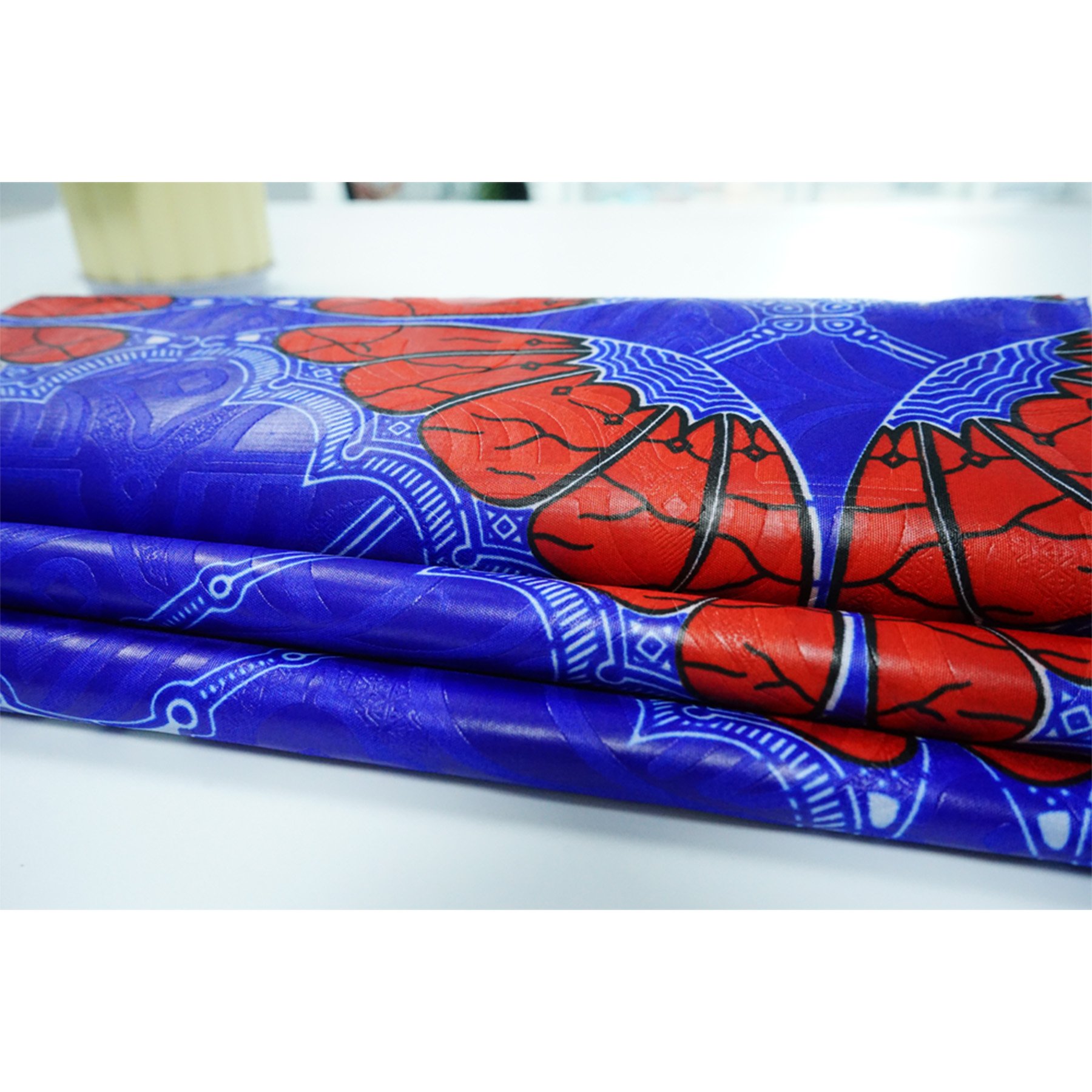 100% Polyester African Fabrics Wax 3D Embossed Printed Wax Print Fabrics for Cloth