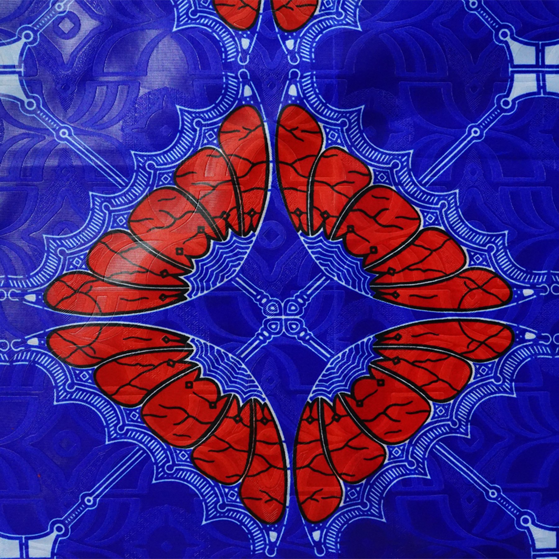 100% Polyester African Fabrics Wax 3D Embossed Printed Wax Print Fabrics for Cloth
