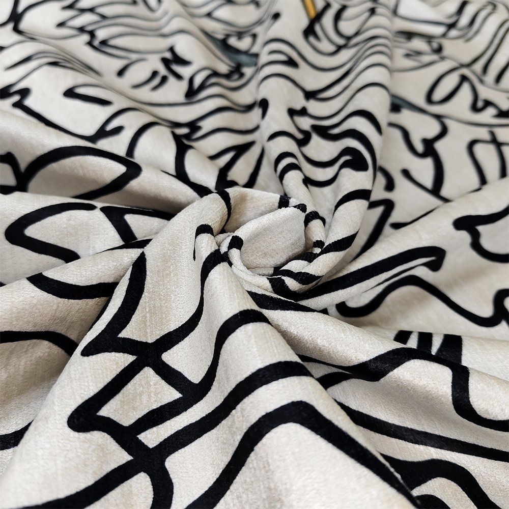 Flower Design 430gsm 140cm Wide Bedsheet Disperse Printed Linen Fabric Dot Style Home Textile Bag Free Design Sample Available