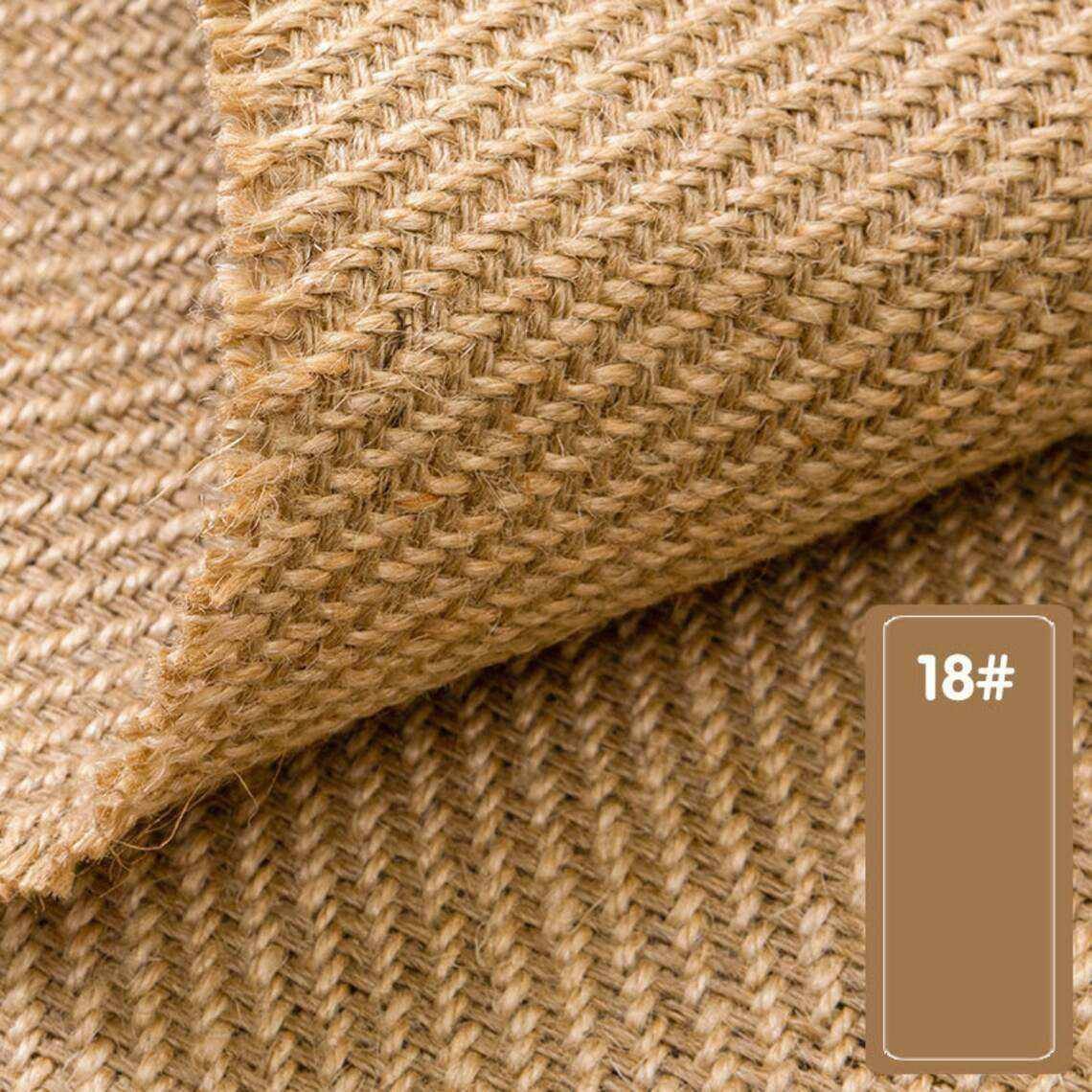 JIAHE Cheap Price Eco Friendly Burlap Jacquard Linen Jute Fiber 100% Jute Fabric