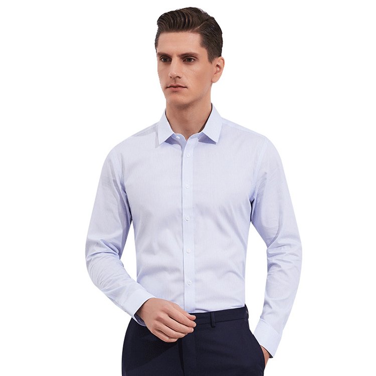 BAMSILK -Original Brand Organic Bamboo Fabric Social Mens Poplin Formal Business Casual Funky Dress Shirts