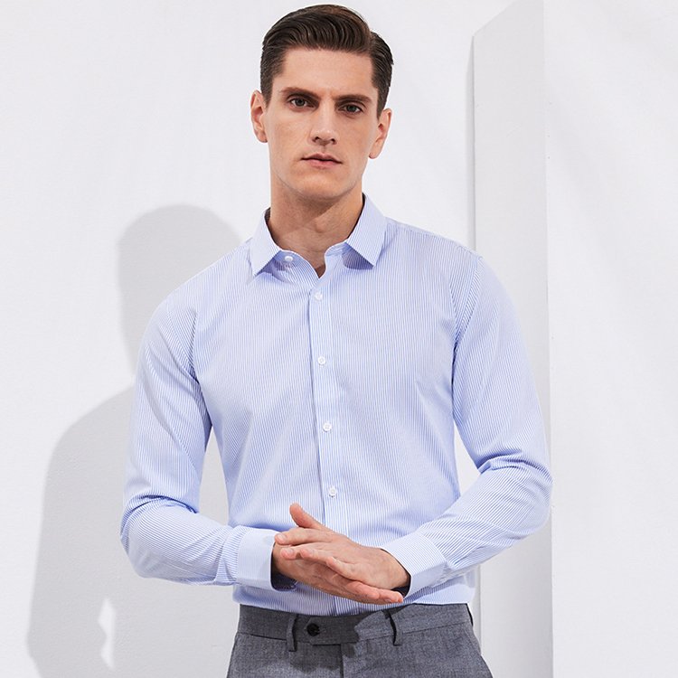 BAMSILK -Original Brand Organic Bamboo Fabric Social Mens Poplin Formal Business Casual Funky Dress Shirts