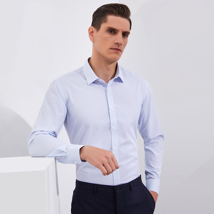 BAMSILK -Original Brand Organic Bamboo Fabric Social Mens Poplin Formal Business Casual Funky Dress Shirts