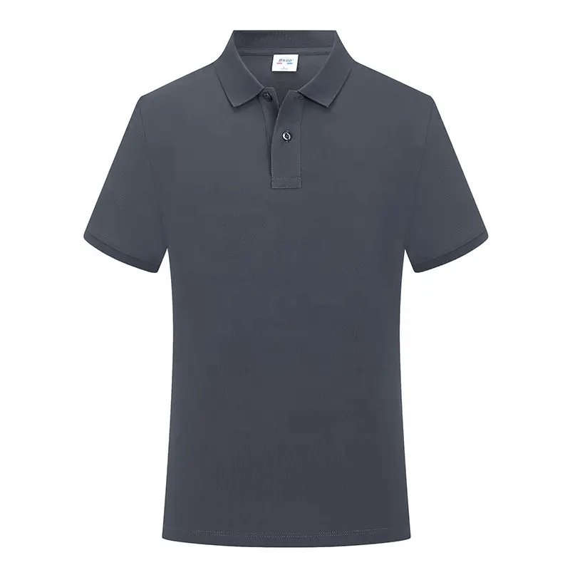 Men's Golf Polo Shirt Custom Design OEM Logo Polyester Spandex 4-Way Stretch Breathable Men's Polo Shirt