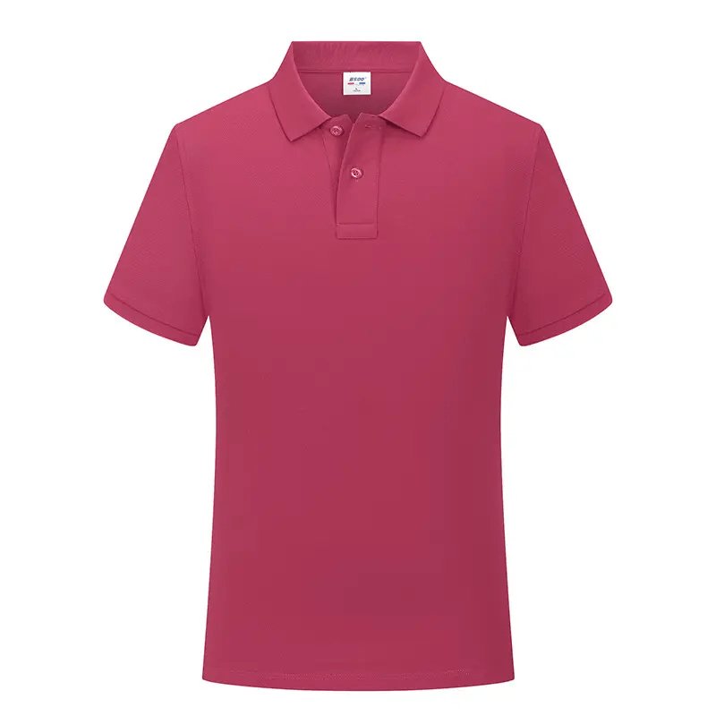 Men's Golf Polo Shirt Custom Design OEM Logo Polyester Spandex 4-Way Stretch Breathable Men's Polo Shirt