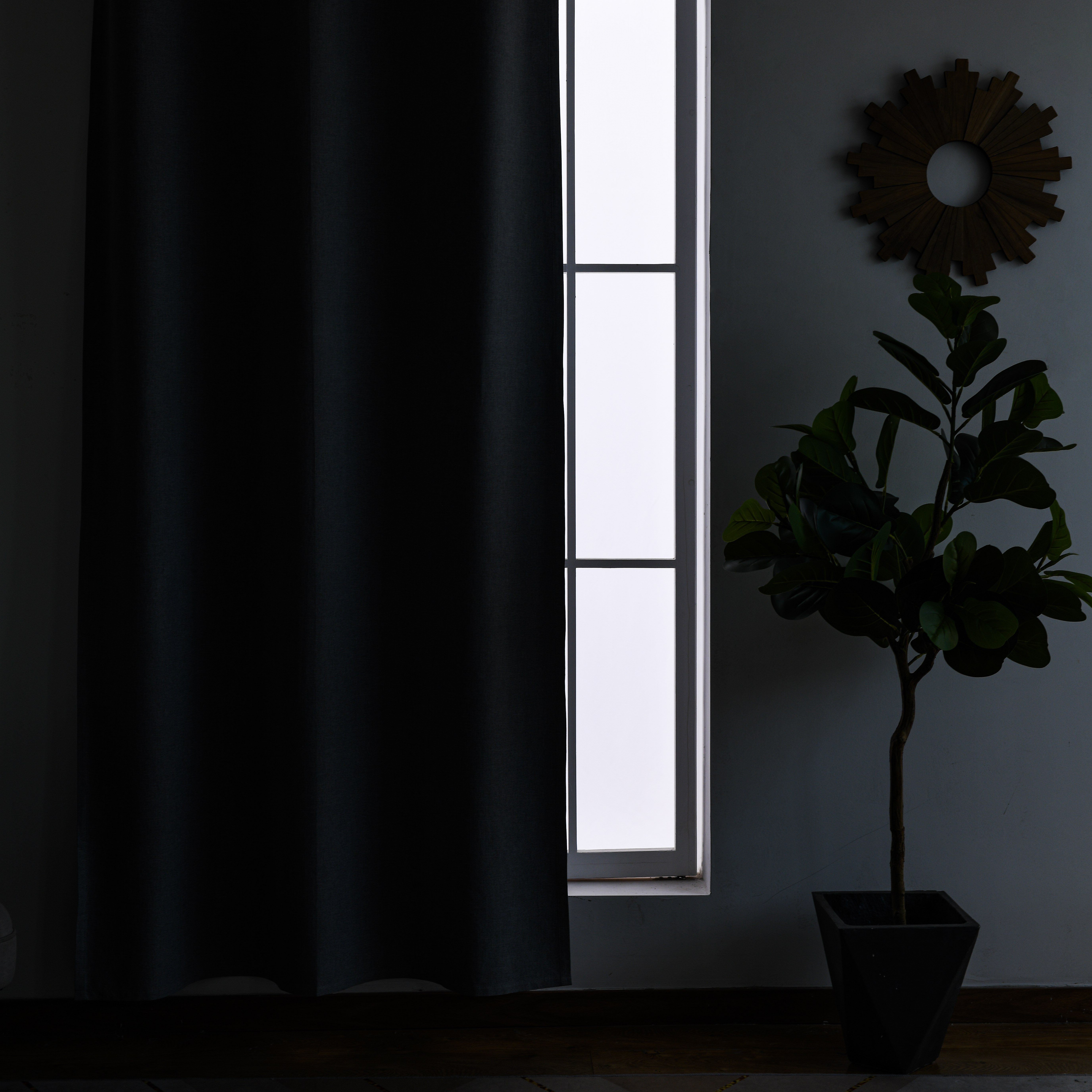 2024 High Quality Star Linen fabric with black film Smooth customizable Carbon Fiber Cloth Fabric curtain