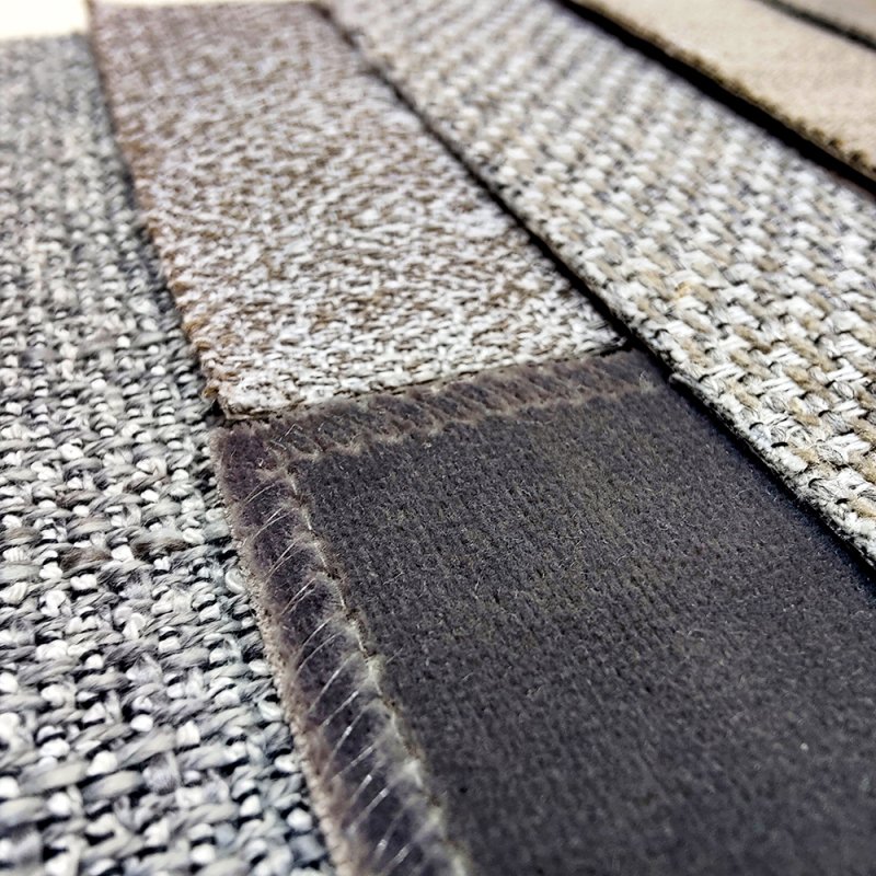 Bomar Luxury 100% Polyester Faux Linen Jacquard Furniture Fabric MYG1825-07 Stock Lot Woven Plain Style for Sofa Upholstery