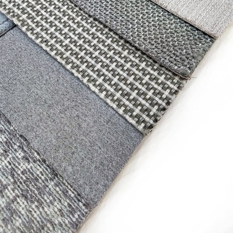 Bomar Luxury 100% Polyester Faux Linen Jacquard Furniture Fabric MYG1825-07 Stock Lot Woven Plain Style for Sofa Upholstery