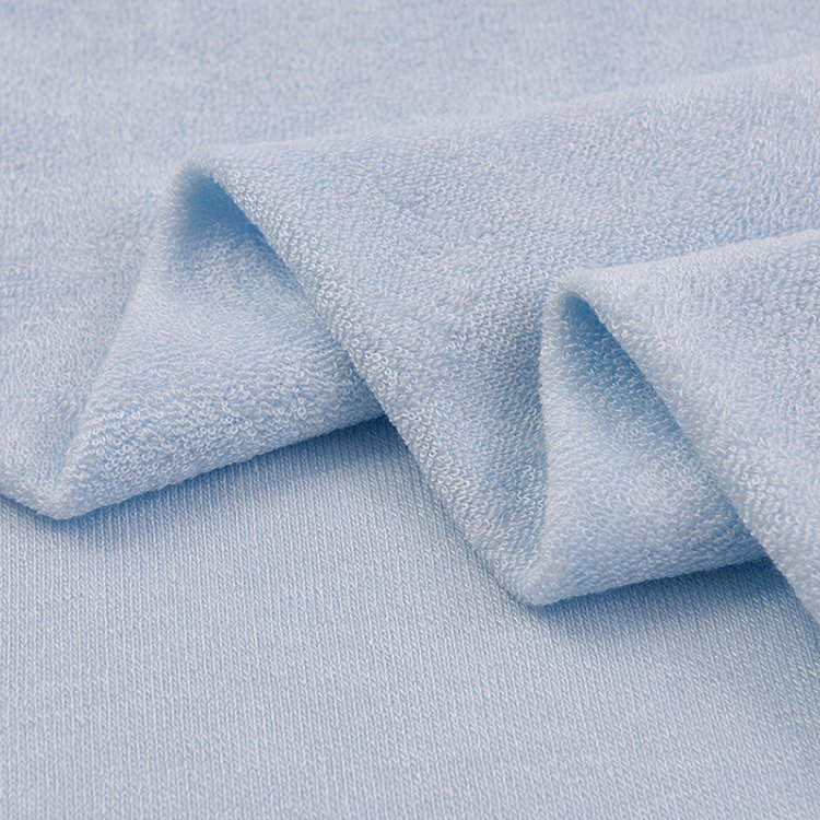 For Baby Towel Bamboo Terry Fabric 20%cotton Fabric 80%bamboo Custom Polyester Fabric Natural Roll Plain Weft Knitted Acceptable