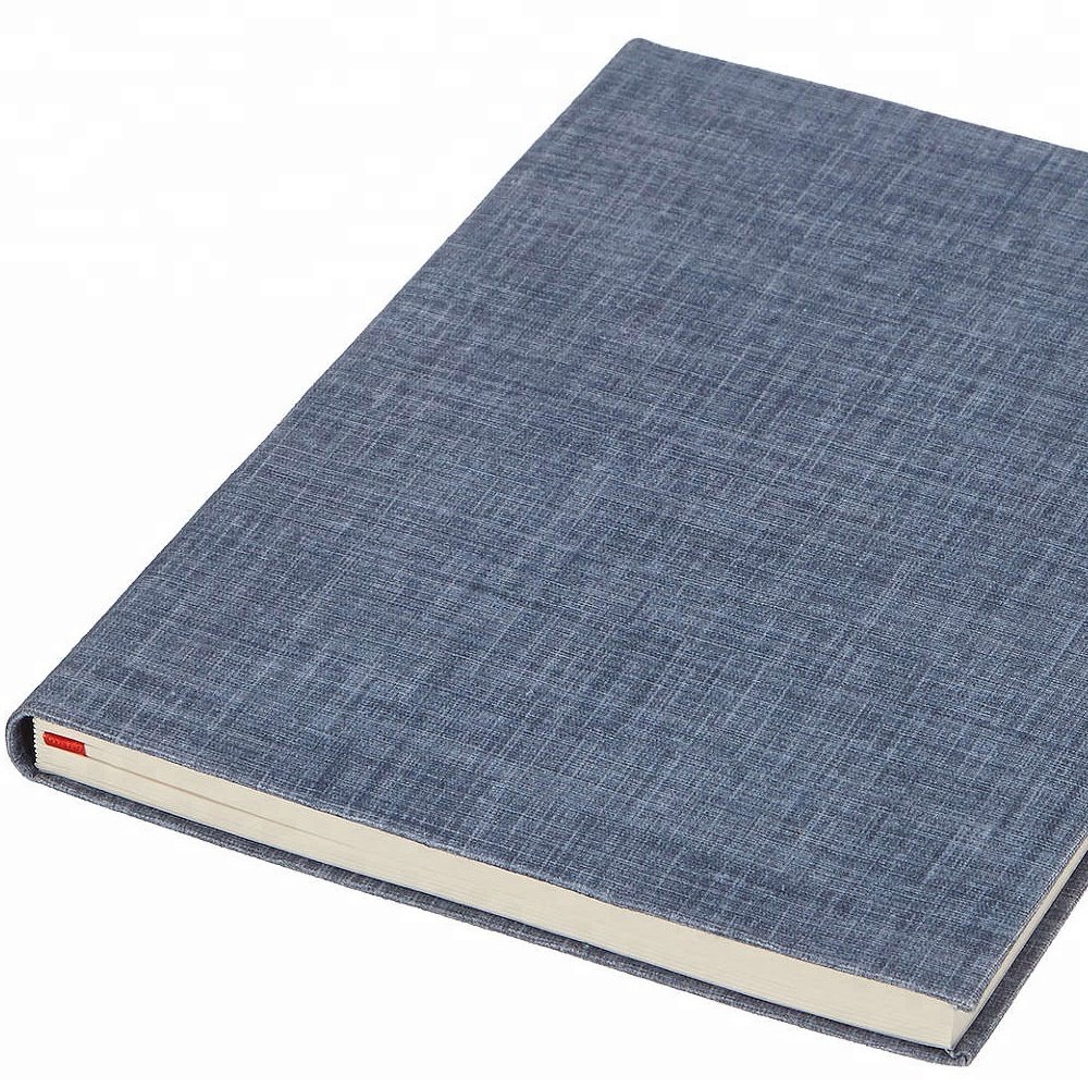 100% linen printed fabric covered journals hemp notebook